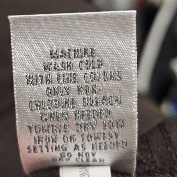 Chicos Zenergy Jacket Women Size 3 Brown Hooded Full Zip Pockets Polyester Blend - Picture 9 of 10